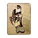 Woman climbing the stairs holding a lamp and.. - iPad Cover (Protective Sleeve) - Art247 - IPads 1 And 2