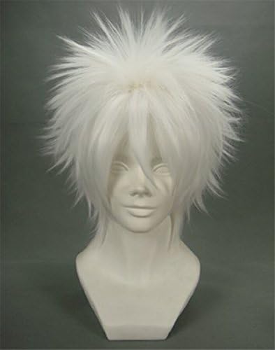 Diy Short layered gintama-Sakata Gintoki White Cosplay Full Hair wig