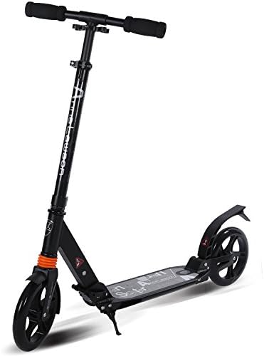 SpeedStar Foldable& Adjustable Teen and Adult Kick Scooter black