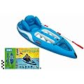 Inflatable One Person Surf Kayak Canoe With Double Aluminium paddle