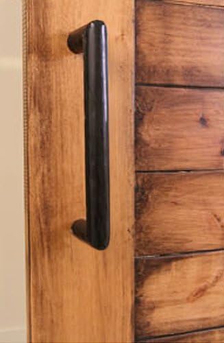 Barn Door Pull - Industric Style 8 in Flat Black