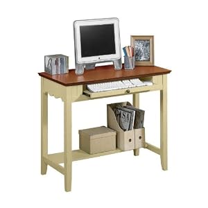 French Country 36w Computer Desk, 36W, MAPLE ANT CREAM