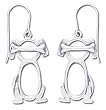 Dog Sterling Silver Earrings