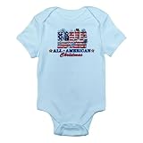 Artsmith, Inc. Infant Bodysuit All American Christmas US Flag Stockings Presents