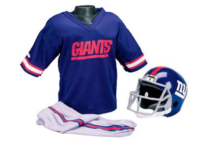 New York Giants Kids/Youth Football Helmet Uniform Set