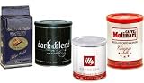 Zoom Produkt-Bild: BESTE Auswahl: Probierset Espresso 'Gourmet', gemahlen, 3 x 250 g, 1 x 125 g