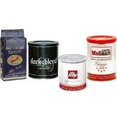 BESTE Auswahl: Probierset Espresso 'Gourmet', gemahlen, 3 x 250 g, 1 x 125 g