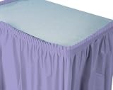 Luscious Lavender Plastic Tableskirts 29 inchx14 foot 1 pc