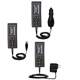 Deluxe Kit for the Insignia Sport 1GB includes a USB cable with Car and Wall Charger - Gomadic Brand w/ TipExchange Technology