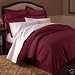 MARRIKAS 300TC Egyptian Cotton QUEEN BURGUNDY STRIPE Duvet Cover Set Image