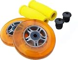ORANGE Replacement Razor Scooter WHEELS - BEARINGS GRIPS