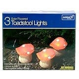 from OUTDOOR LIVING 3 SOLAR POWERED MAGICAL TOADSTOOL LIGHT GARDEN ORNAMENTS. COMPLETE WITH REMOTE SOLAR PANEL. NO MAINS WIRING- INSTALLS IN SECONDS!