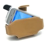 Leather Case Pouch for Blackberry Storm 9500- Tan