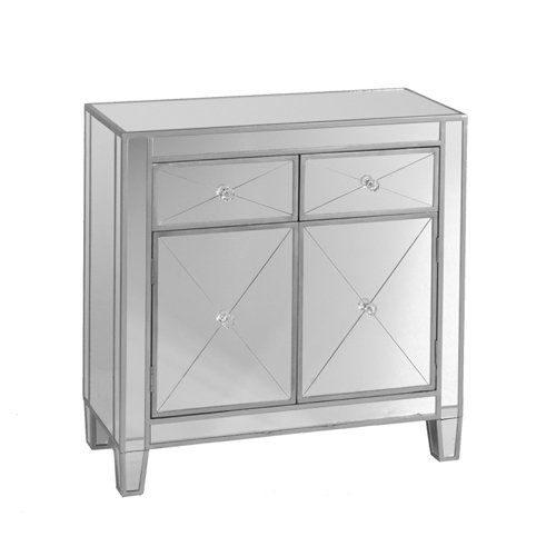 Southern Enterprises Mirage Mirrored Cabinet