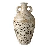 Double-arm Debossed Crackle Vase Midwest CBK