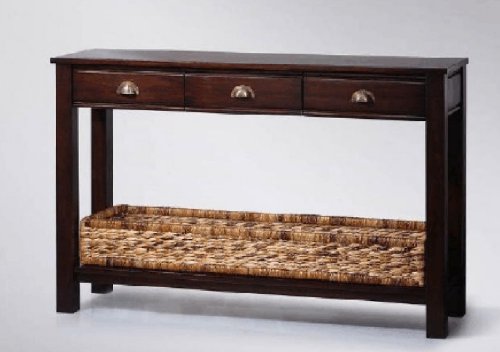 Konsolentisch Beistelltisch Tisch Kiefer Mahagoni