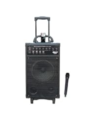 Pyle-Pro PWMA860I 500W VHF Wireless Portable PA System /Echo W/Ipod Dock