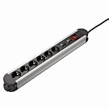 Hama Superior-Line Steckdosenleiste 6fach Aluminium 1,5 m