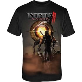Ninja Gaiden Art Of Inferno Video Game Black T-Shirt