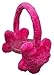 N'Ice Caps Girls Plush Pile Daisy Flower Ear Muff with Adjustable Band
