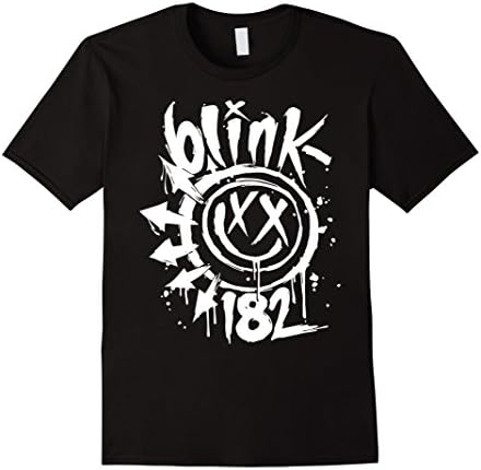Men's BLINK 182 TShirt 3 Bars Smile TShirt Small Black