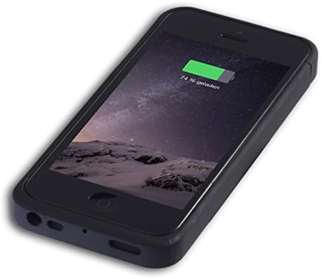 Maxfield Wireless Charging Case schwarz für iPhone 5 / 5s