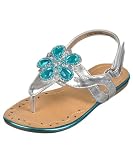 Josmo “Cremnos” Sandals (Toddler Girls Sizes 5 – 12) – silver, 10 toddler thumbnail