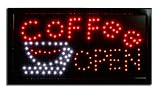 LED Neon Lighted Coffee Open Business Sign