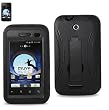 (Super Cover /Silicone Case + Protector Cover) Hard Case for ZTE score X500 BLACK+A FREE CHARM (SLCPC06-ZTEX500BK)