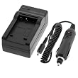 Digital Camera Battery Charger with Car Adapter for Panasonic Lumix DMC-ZS3 / DMC-ZS3S / DMC-ZS3K /