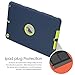 TOPSKY Compatible with iPad Air 2 Case (2015 Release) Resistant Three Layer Defender Protective Case Cover for Apple iPad Air 2 2015 Model, Navy Blue/Lemony Yellow