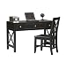 Anna Antique Black X Design Desk And Chair Set