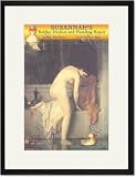 Black Framed/Matted Print 17x23, Susannah's Rubber Duckies and Plumbing Repair