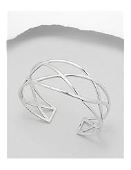 Cuff Bracelet In 92.5 Sterling Silver