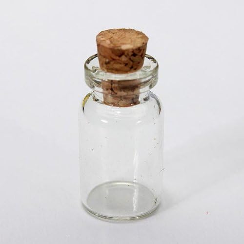 10pcs Clear Empty Cork Message Glass Bottles Vial For Gifts
