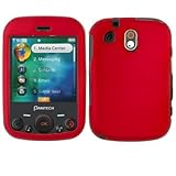 Premium - Pantech TXT8040/Jest Rubber Red Cover - Faceplate - Case - Snap O ....