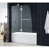 Aqualux Tub Door Trim Finish: Brushed Nickel