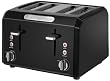 Waring CTT400BK Professional Cool Touch 4-Slice Toaster, Black
