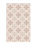 Huella deco Felpudo de Vinilo (Beige/Marrón Claro)