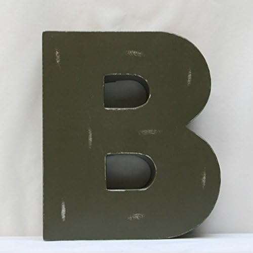 Metal Graphite Block Letter B