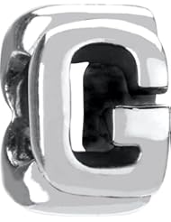 Authentic Chamilia Sterling Silver Charm "Letter G" T-33