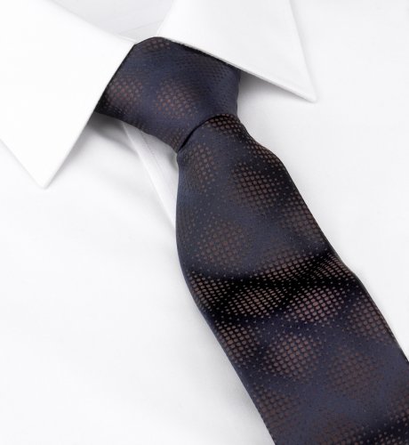 Slim Fit Machine Washable Contrast Diamond Pattern Tie