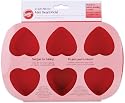Wilton 6-Cavity Silicone Heart Mold Pan