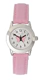 Limit 6662.38 Silver Coloured Girls Butterfly Dial Pink Canvas Strap Watch