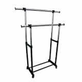 ORE International Double Levers Clothes Rack