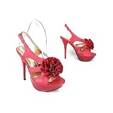 Strappy Satin Rosette Platform
