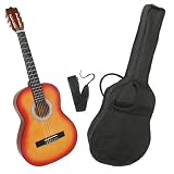 Produkt-Bild: MSA C 6 Set Kindergitarre Einsteigermodell inkl. Nylontasche/Nylonband/Lindenholz funiert/geleimter Steg/Neusilberb&uuml;nde Gr&ouml;&szlig;e 3/4, sunburst