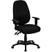 High Back Ergonomic Computer Chair with Height Adjustable Arms Black