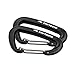 Sawtooth Premium Wiregate Aluminum Carabiners Set of Two (Black) Mini Biners. 5kN, 1,100 pound weight rating