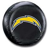 San Diego Chargers Tire Cover - Black (Bolt Logo)
